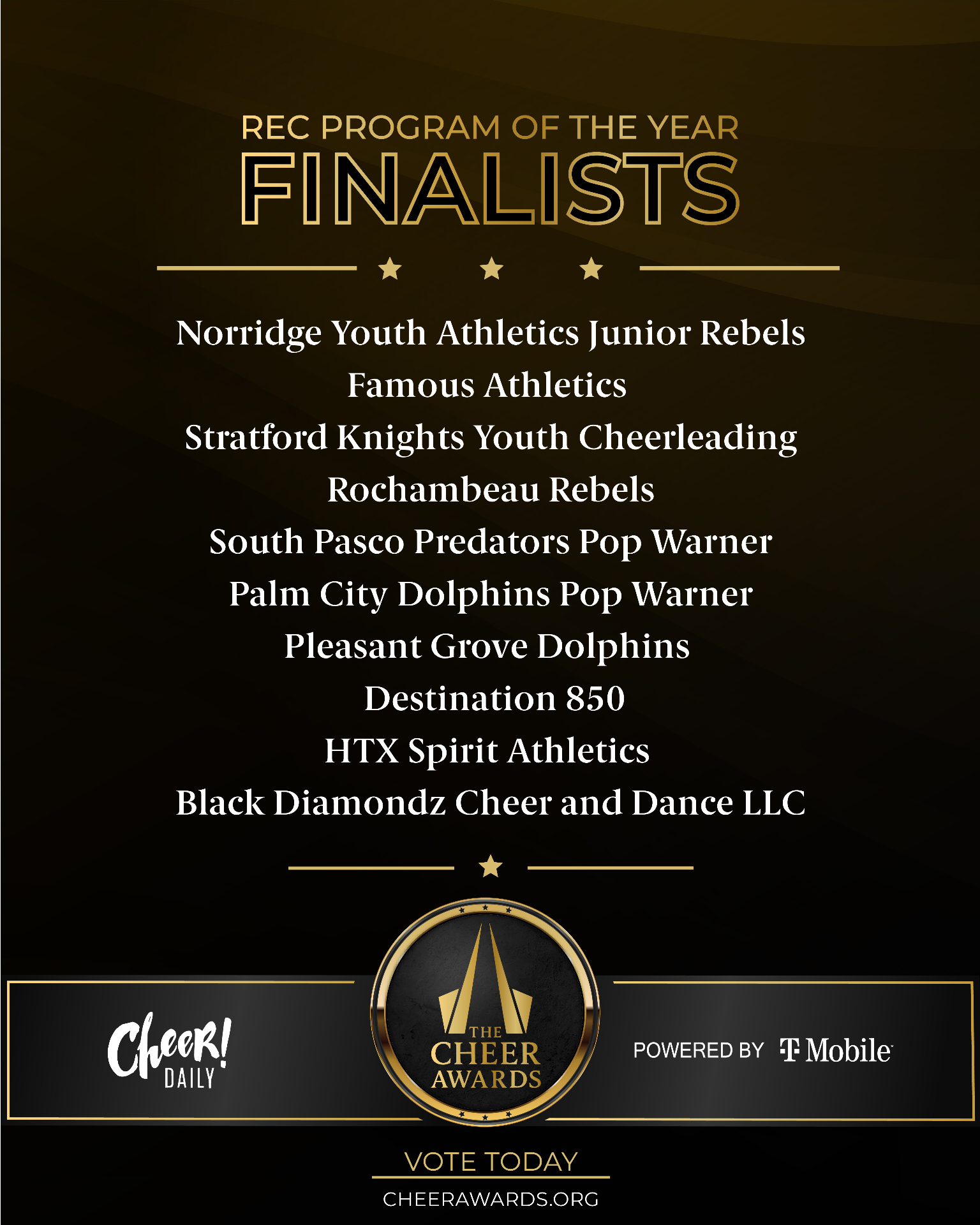 Recreation/Youth Program of the Year finalists
