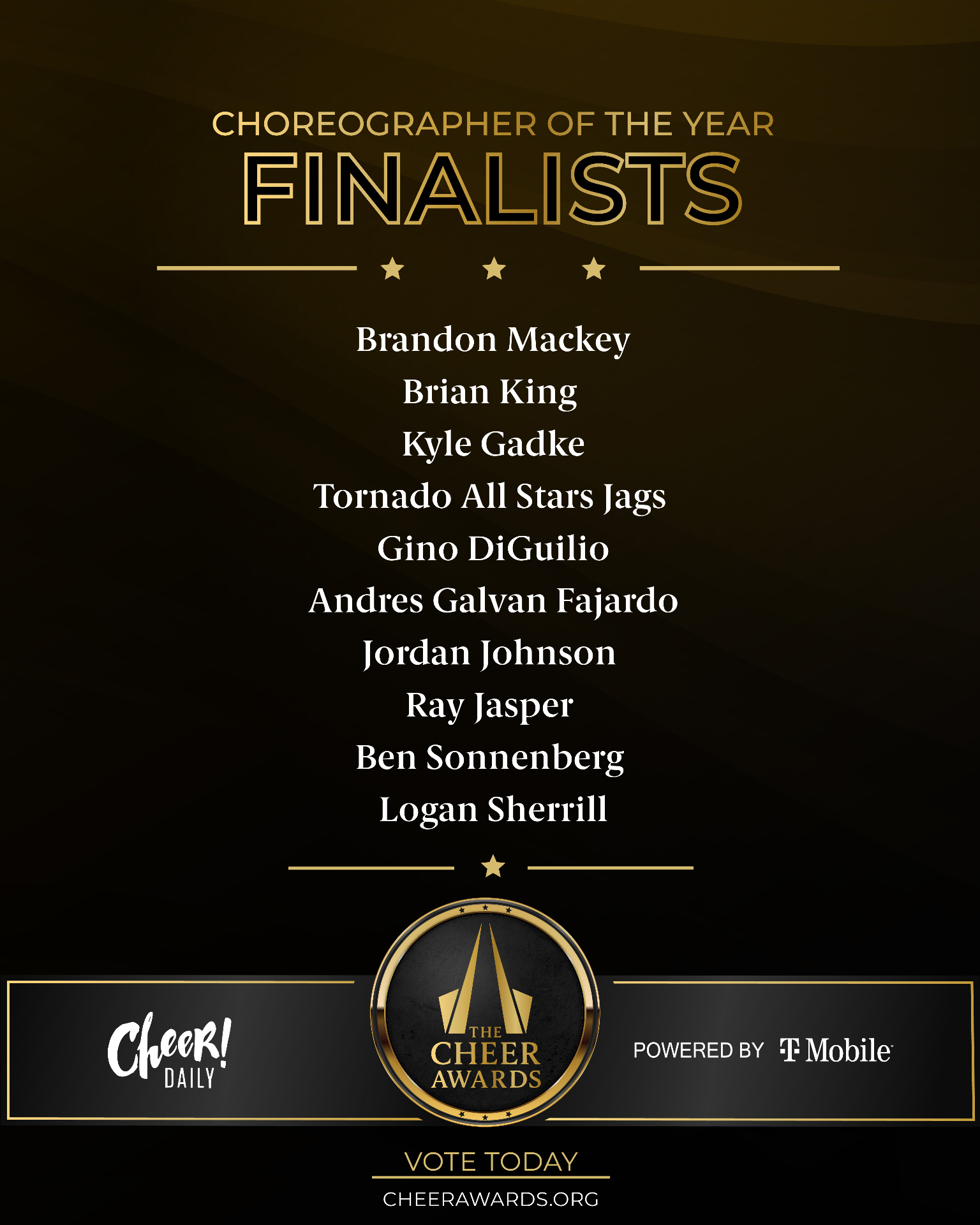 Choreographer of the Year finalists