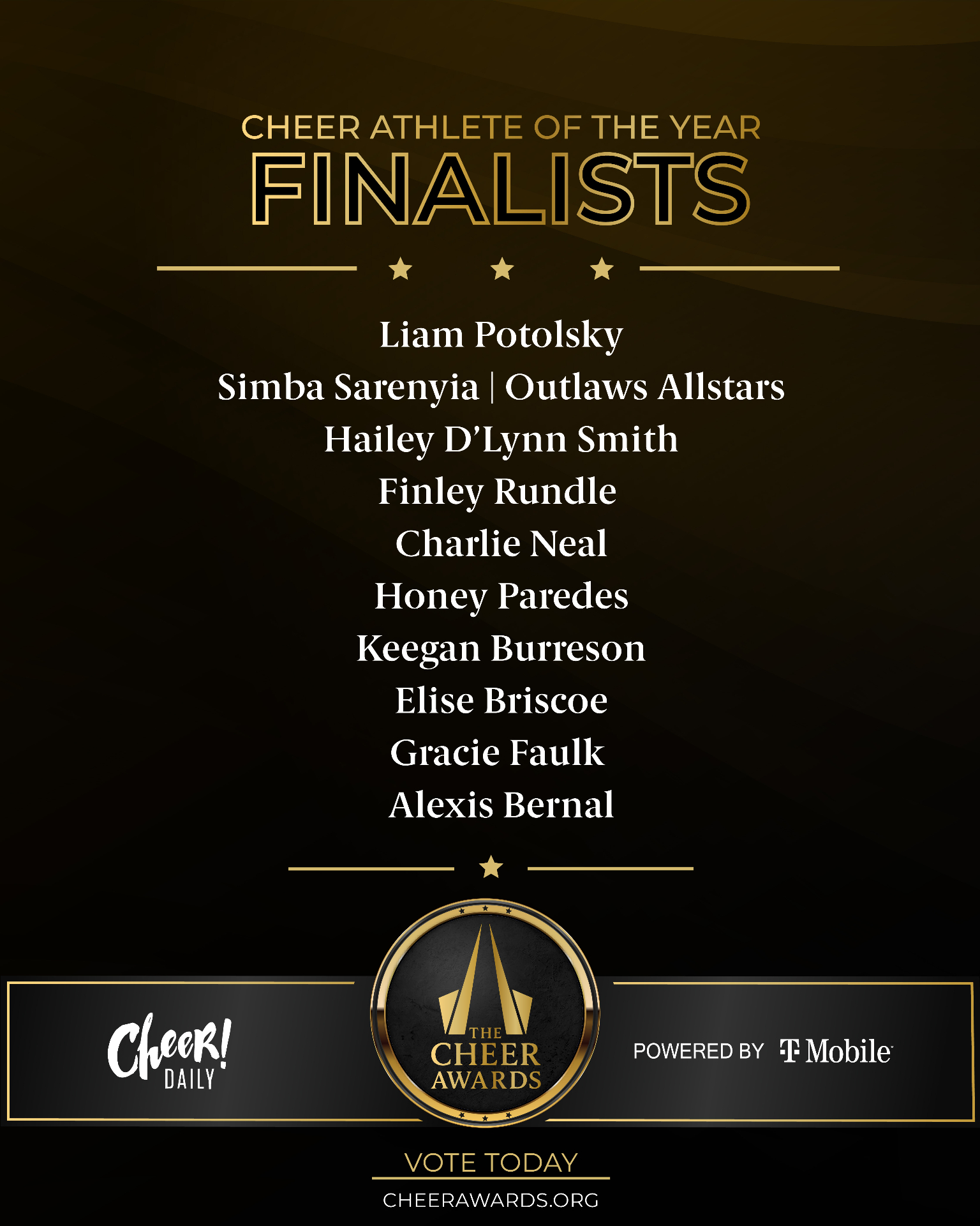 Cheer Athlete of the Year finalists
