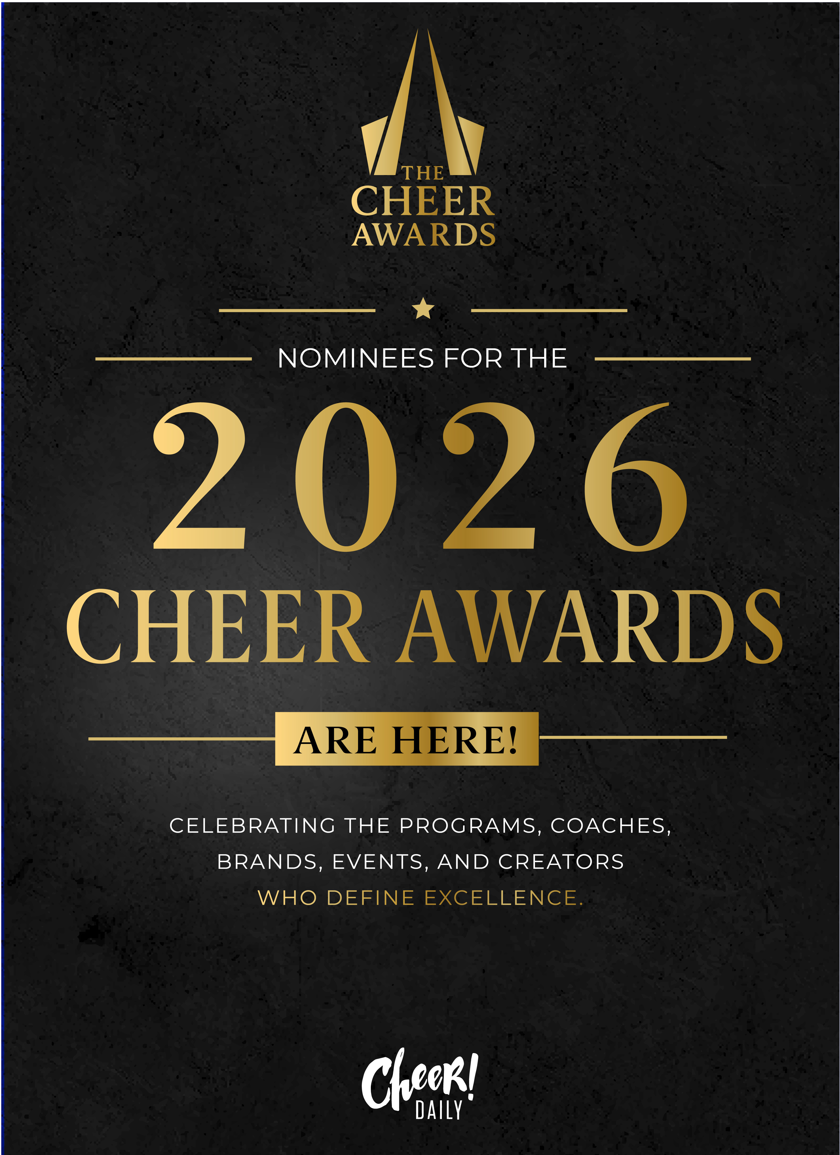 The Nominees Are Here announcement graphic