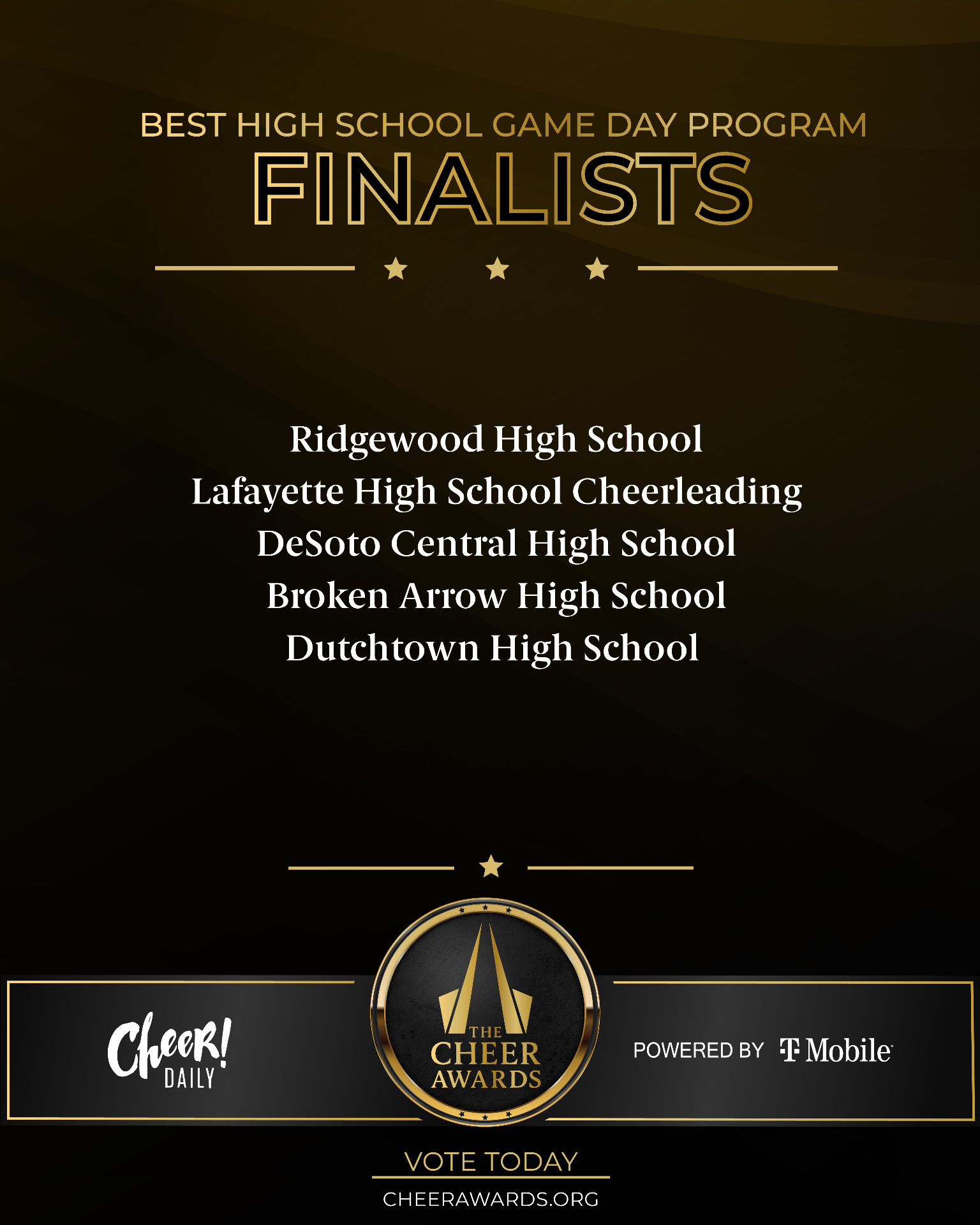 Best High School Game Day Program finalists