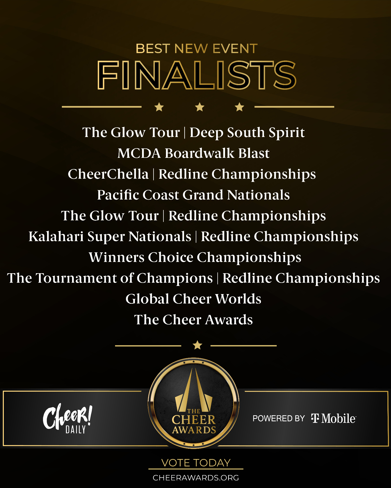 Best New Event finalists