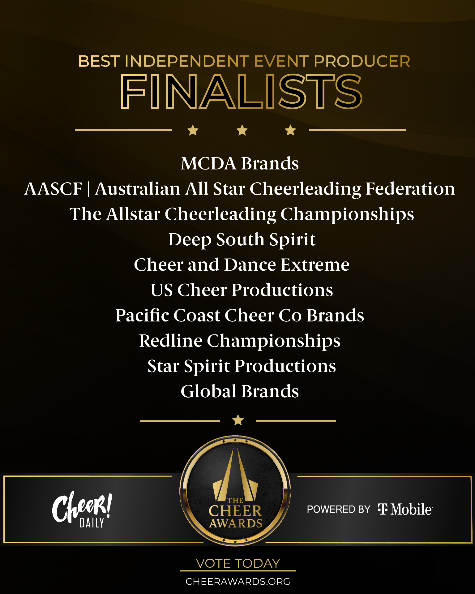 Best Independent Event Producer finalists