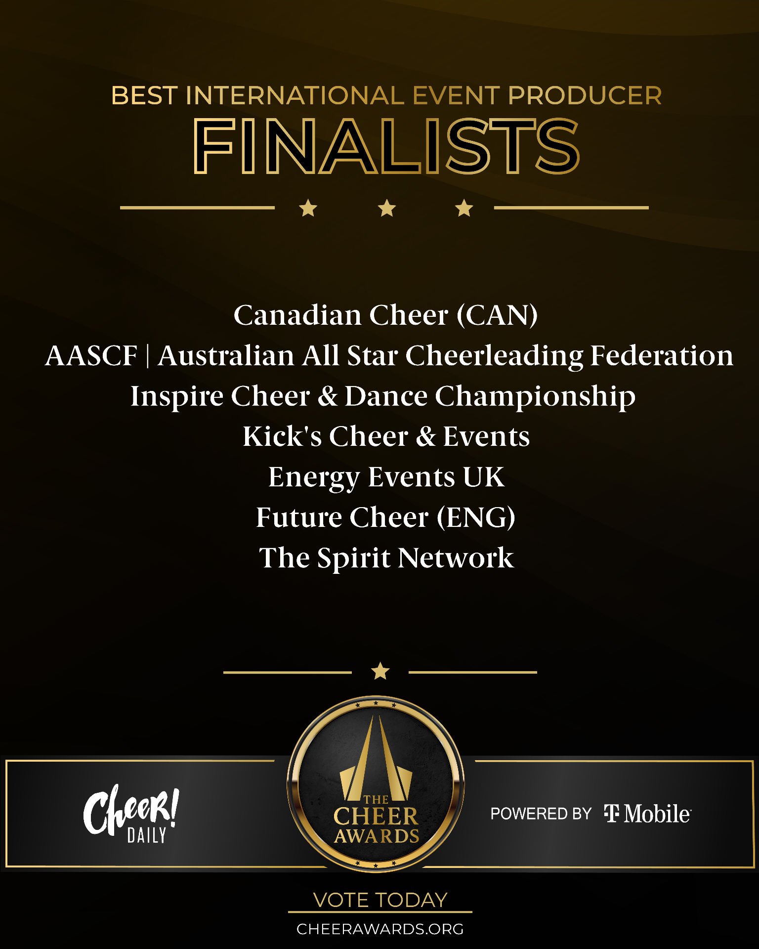 Best International Event Producer finalists