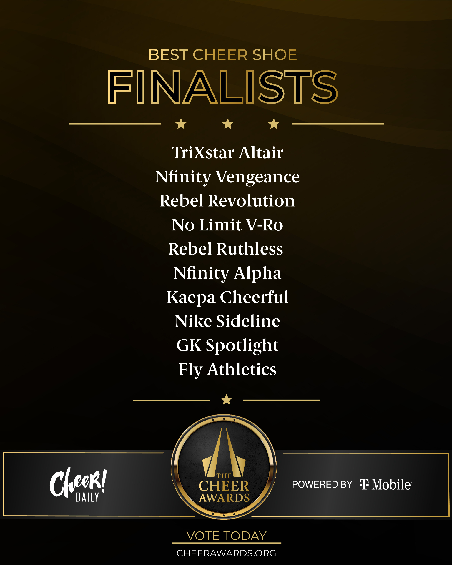 Best Cheer Shoe finalists
