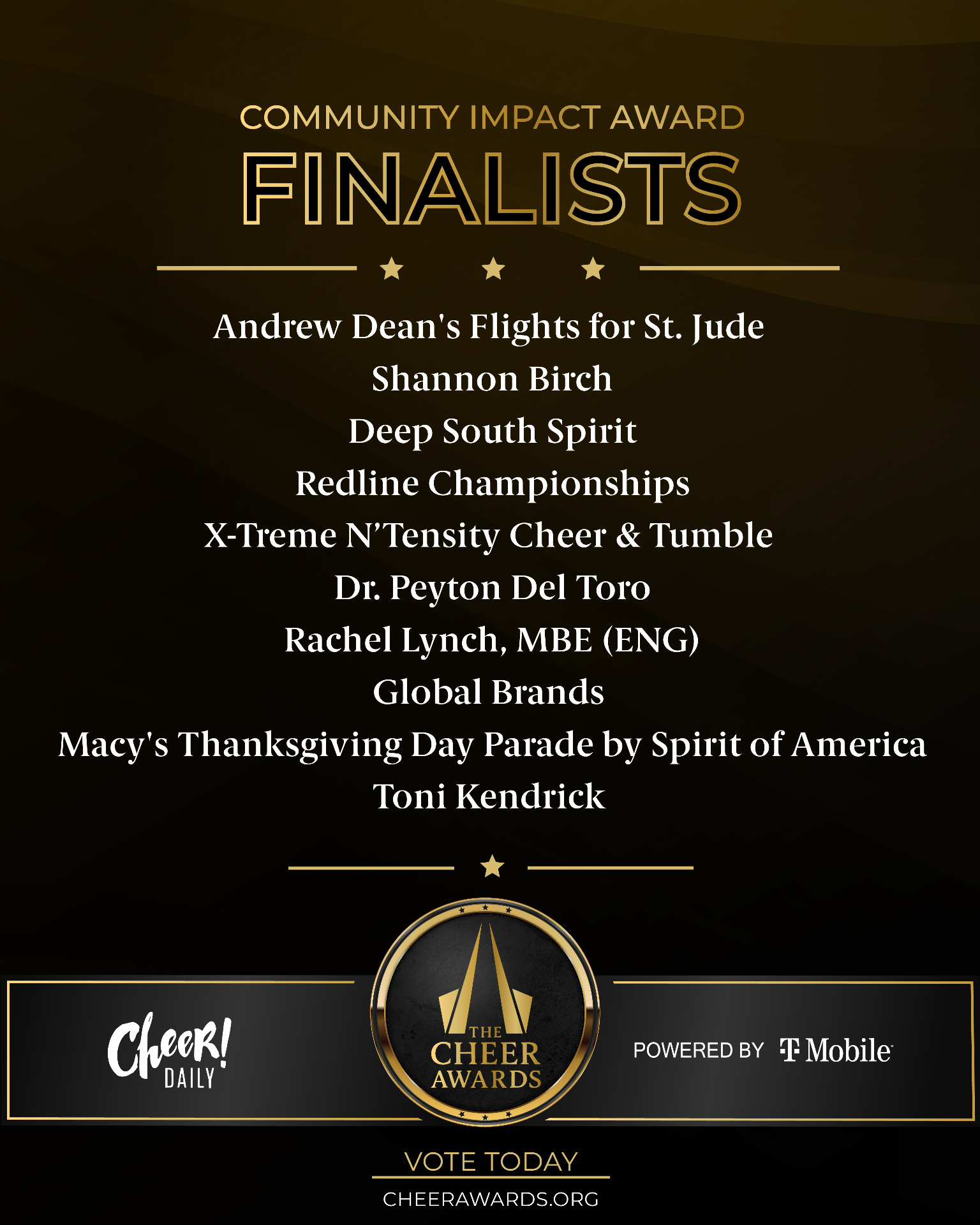 Community Impact Award finalists
