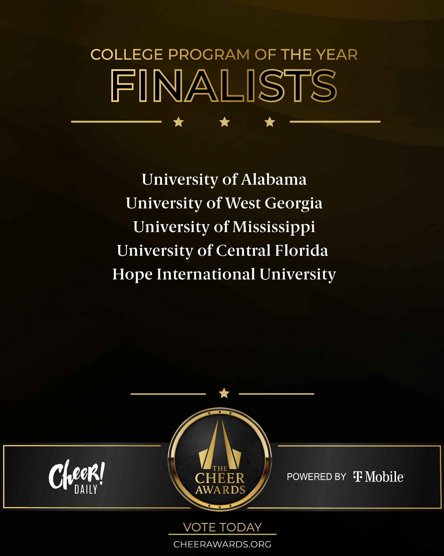 College Program of the Year finalists
