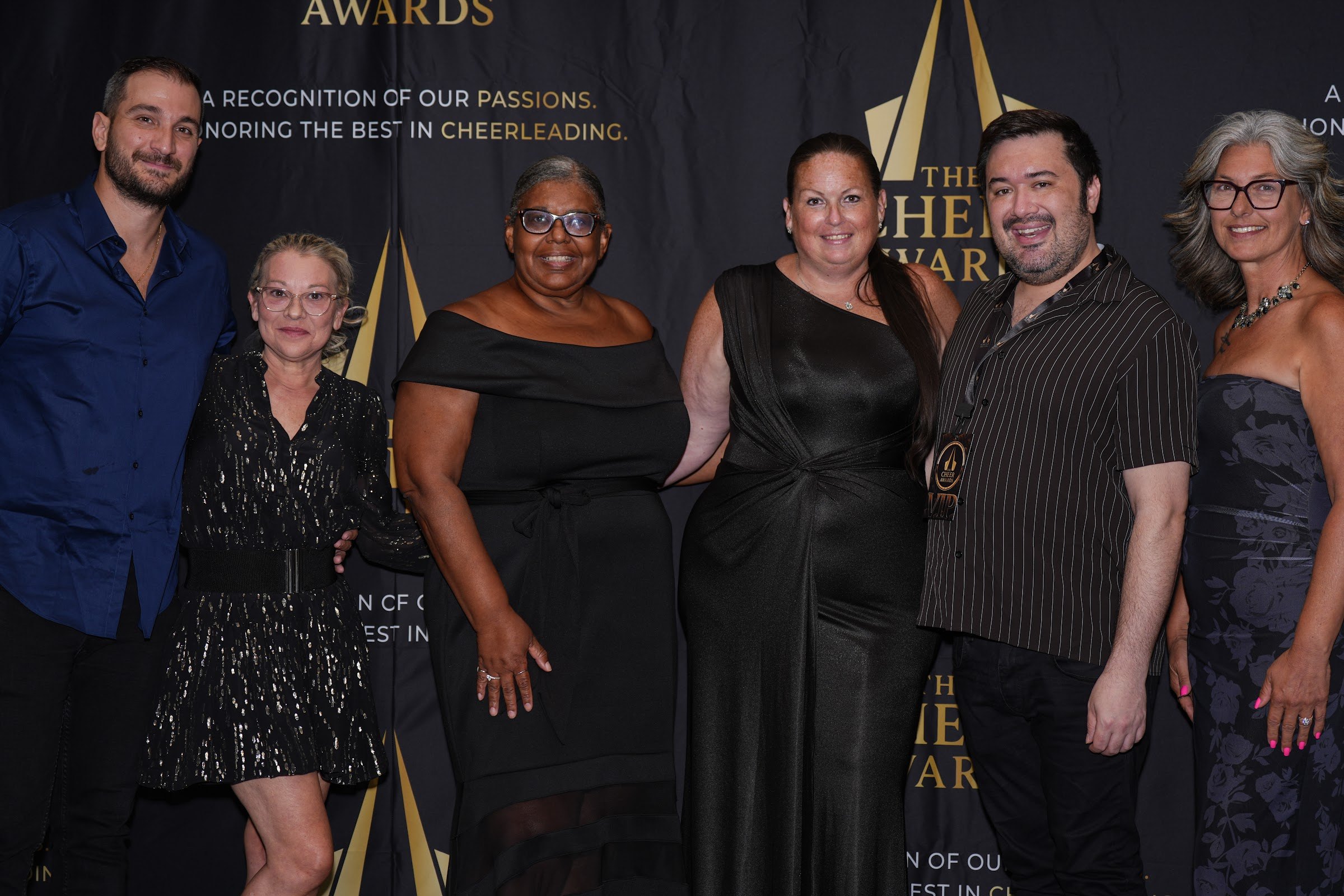 Guests together at The Cheer Awards 2026 photo backdrop