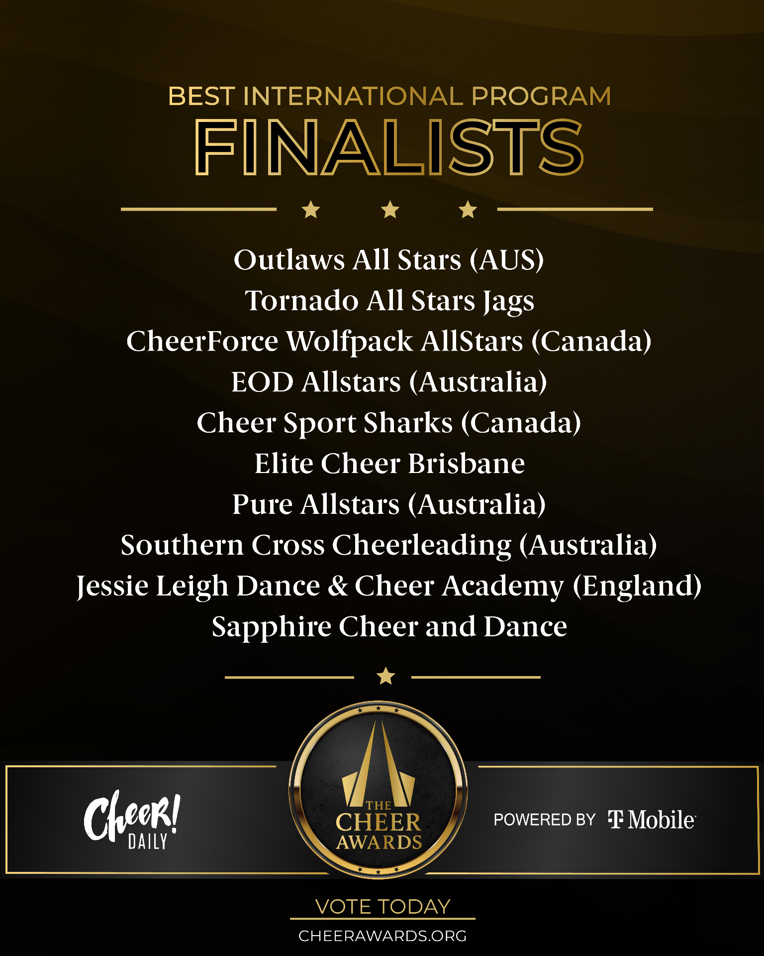 Best International Program finalists